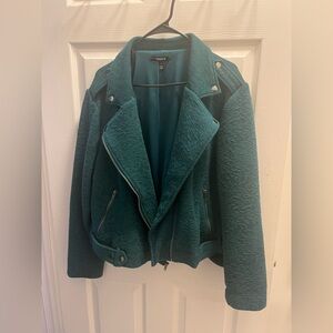 Torrid Emerald Textured Jacket